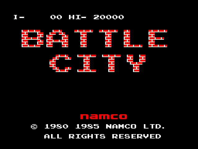Vs. Battle City Title Screen